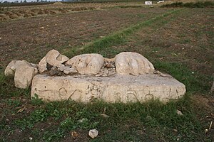 Colossal statue fragment at Qantir, site of ancient Pi-Ramesse