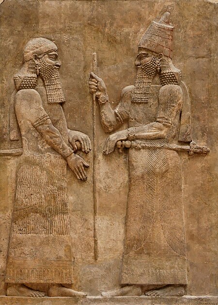 Sargon II of Assyria from his palace at Khorsabad