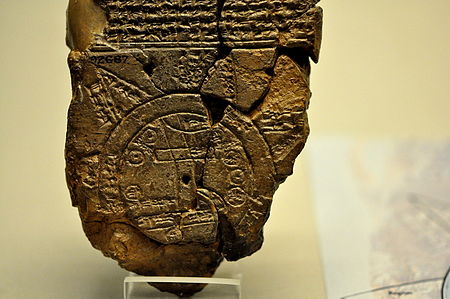 The Babylonian Map of the World (c. 600 BCE) in the British Museum