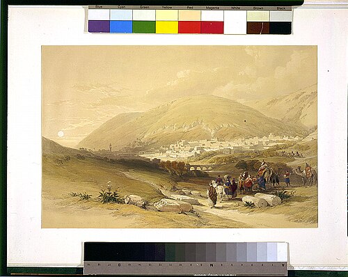 Antigua Siquem (Nablus), 1839