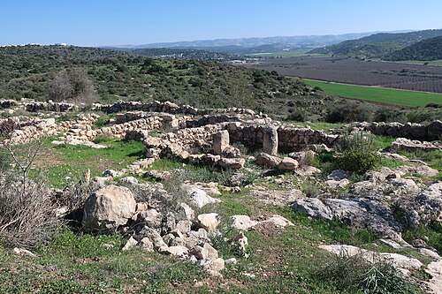 Vista aérea de Khirbet Qeiyafa