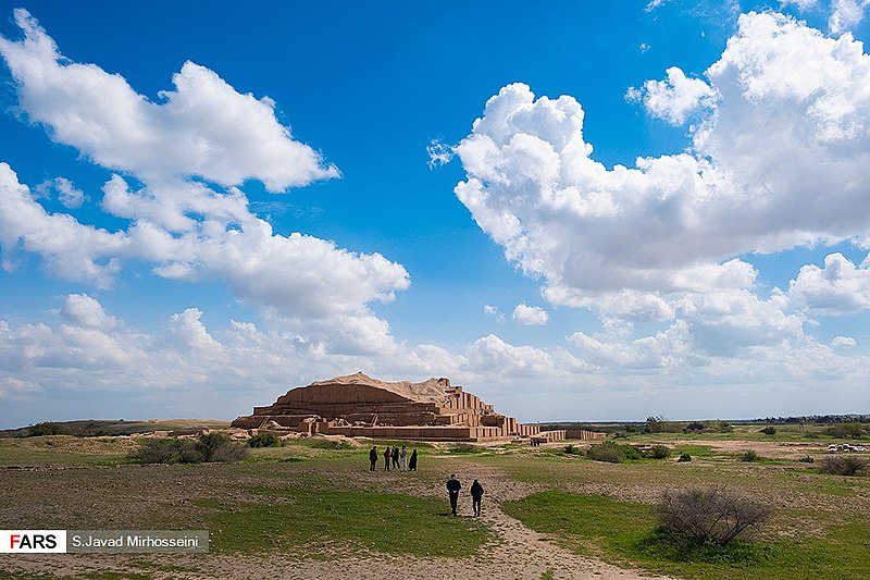 The Ziggurat of Chogha Zanbil (c. 1250 BCE) in Iran