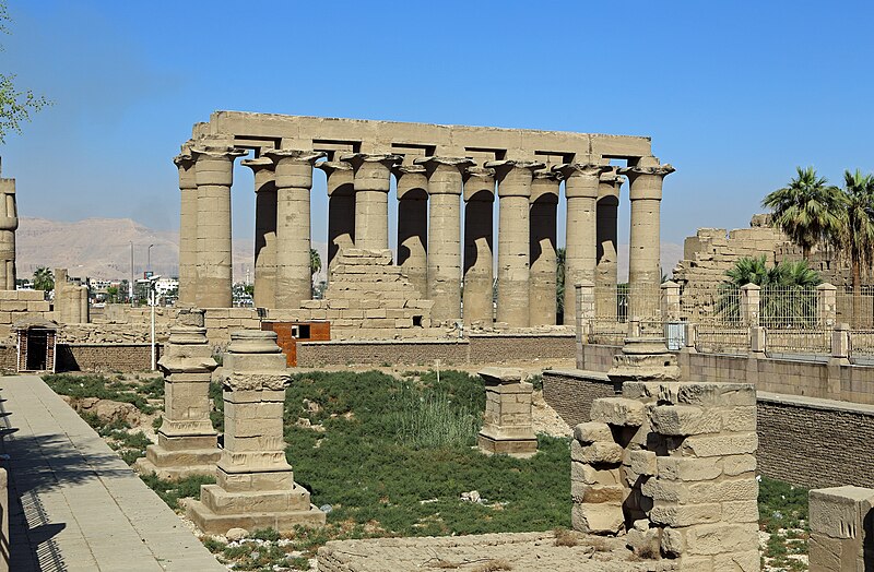 Colossal statues of Ramesses II at Luxor Temple