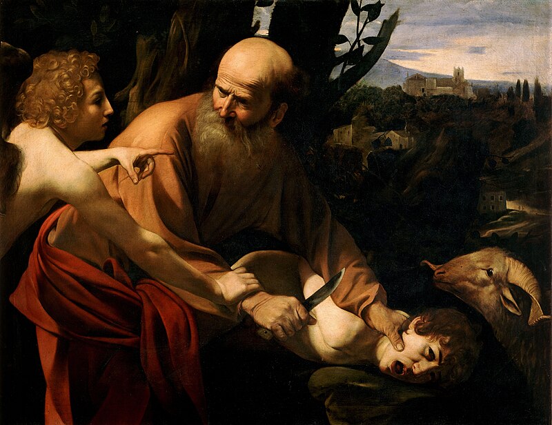 The Sacrifice of Isaac (1603) by Caravaggio